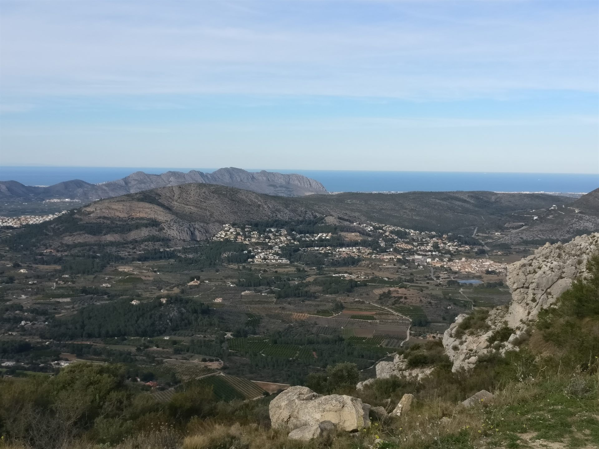 Vista sobre el valle del Jalón